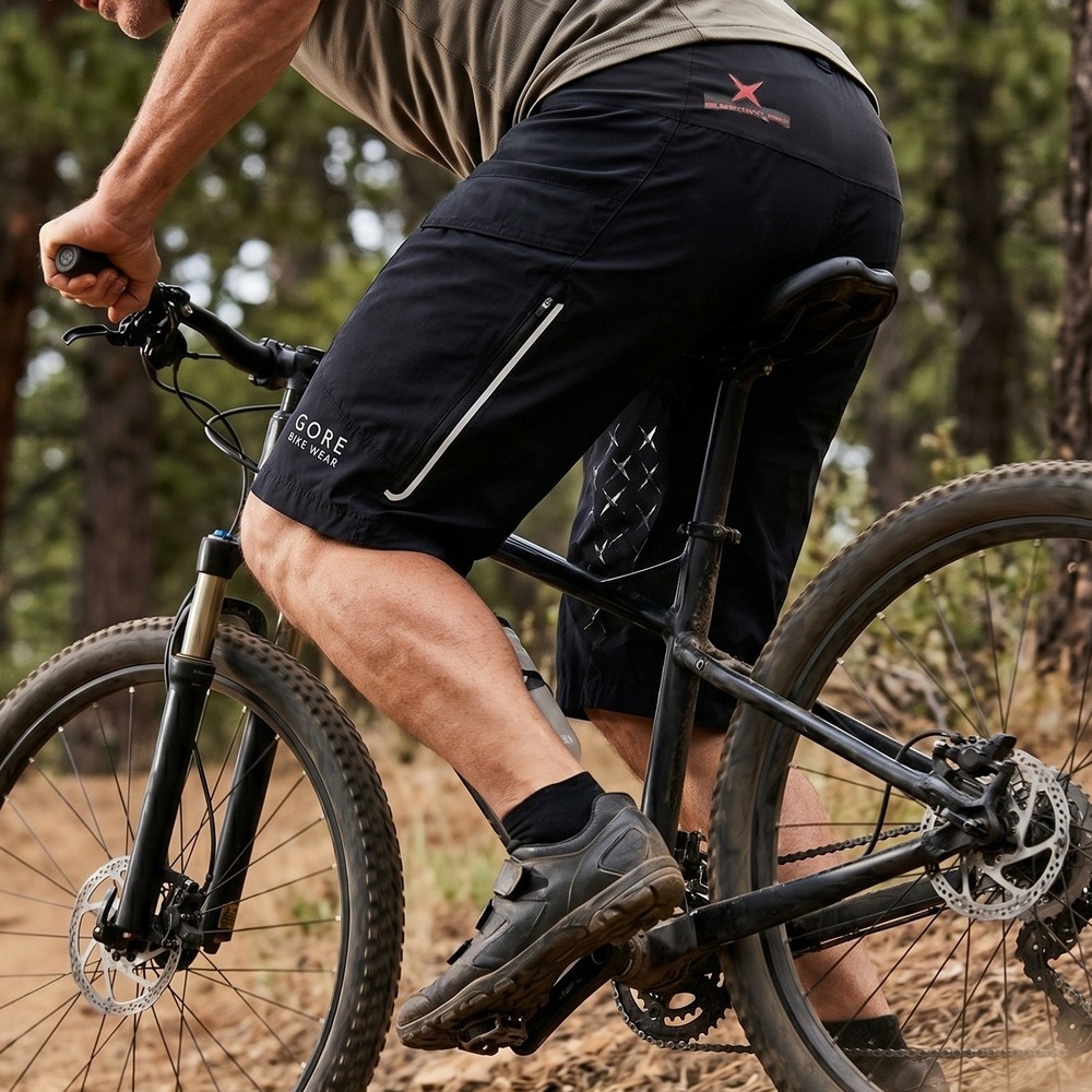 Gore Bike Wear Shorts Mens S Black Windstopper Cycling MTB Bike Shorts